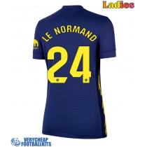 Atletico Madrid Robin Le Normand #24 Replica Away Shirt Ladies 2025-26 Short Sleeve